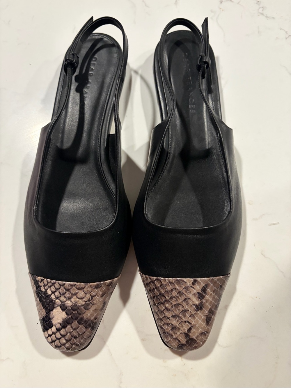 Dear Frances  Tia Captoe Slingback Flat - Size: 9 (IT 39)